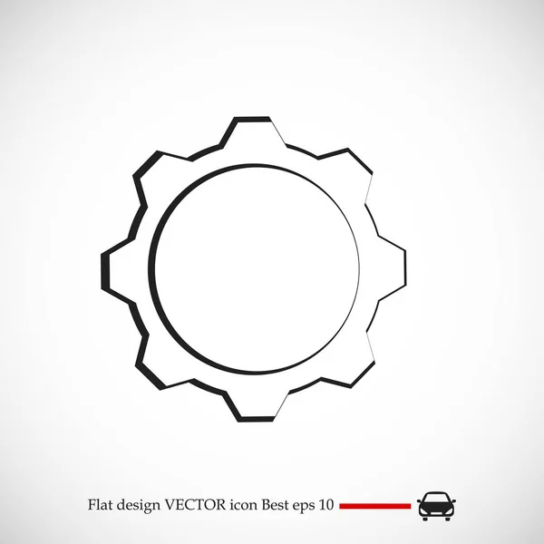 Tandwielpictogram — Stockvector