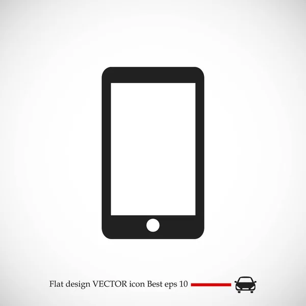 Icône plate mobile — Image vectorielle