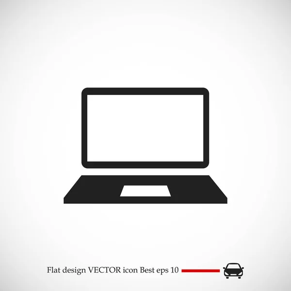 Ikon vektor komputer - Stok Vektor