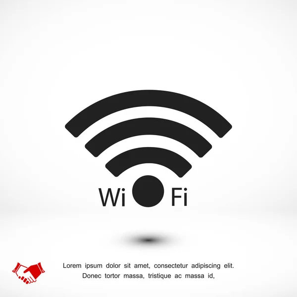 Simbolo icona Wi-Fi — Vettoriale Stock