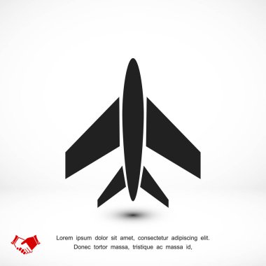 Uçak Düz Simgesi
