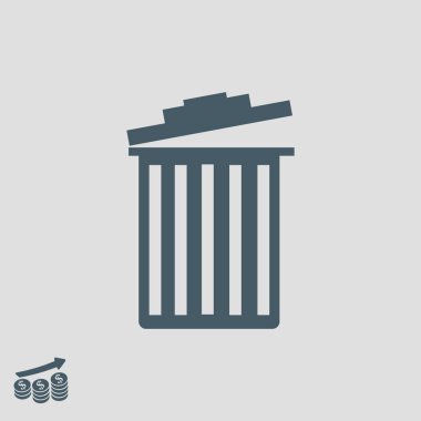 çöp kutusu simgesini