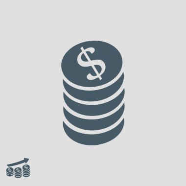 Doları para sikke simge