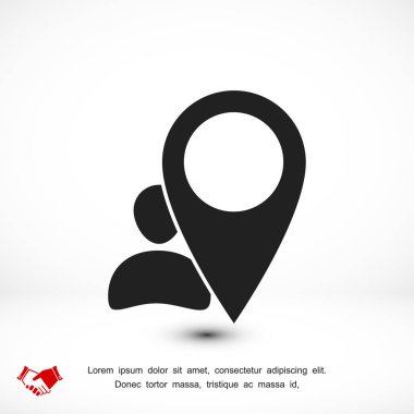 İşaretçi vektör simgesi