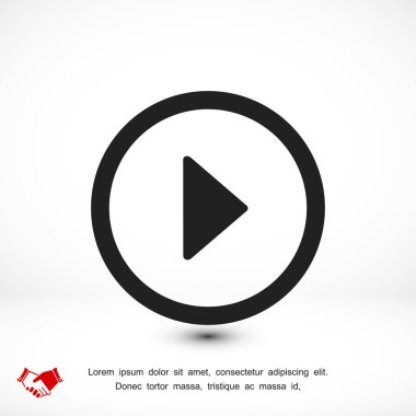 düz simgesi oynamak