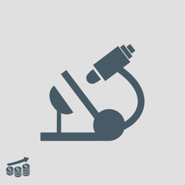 Mikroskop Düz Simgesi