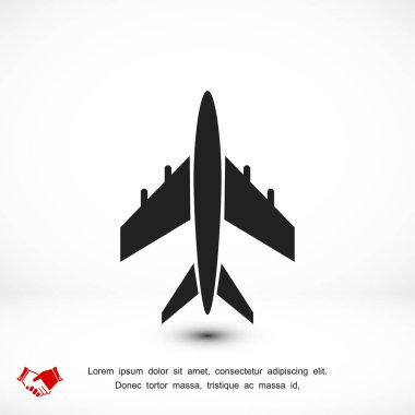 Uçak Düz Simgesi