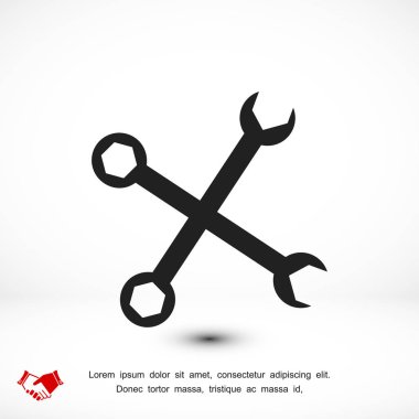 onarım düz simgesi