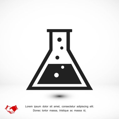 laboratuvar cam simgesi  