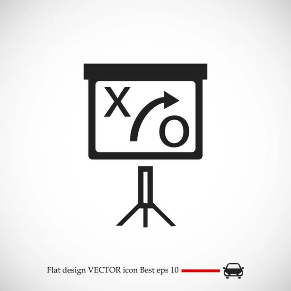 Icono de presentación de negocio — Vector de stock