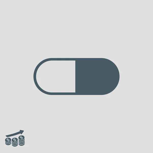 Medical capsule icon — Stock Vector