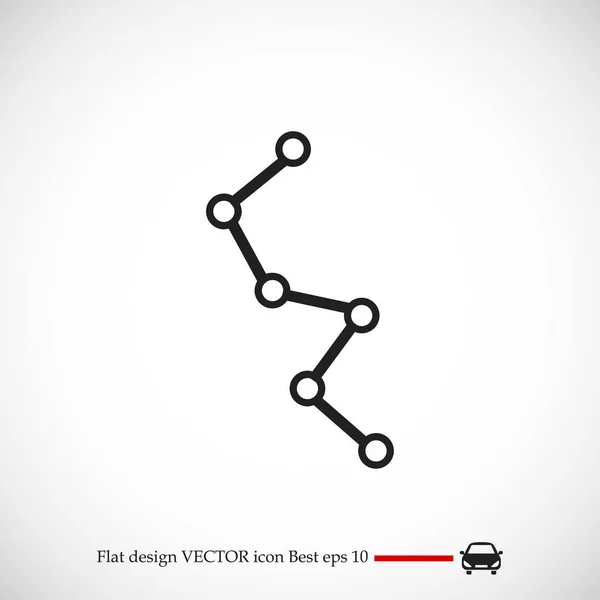 Diagram spindelväv ikonen — Stock vektor