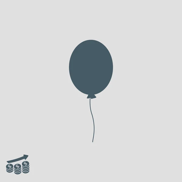 Zwevende ballon pictogram — Stockvector