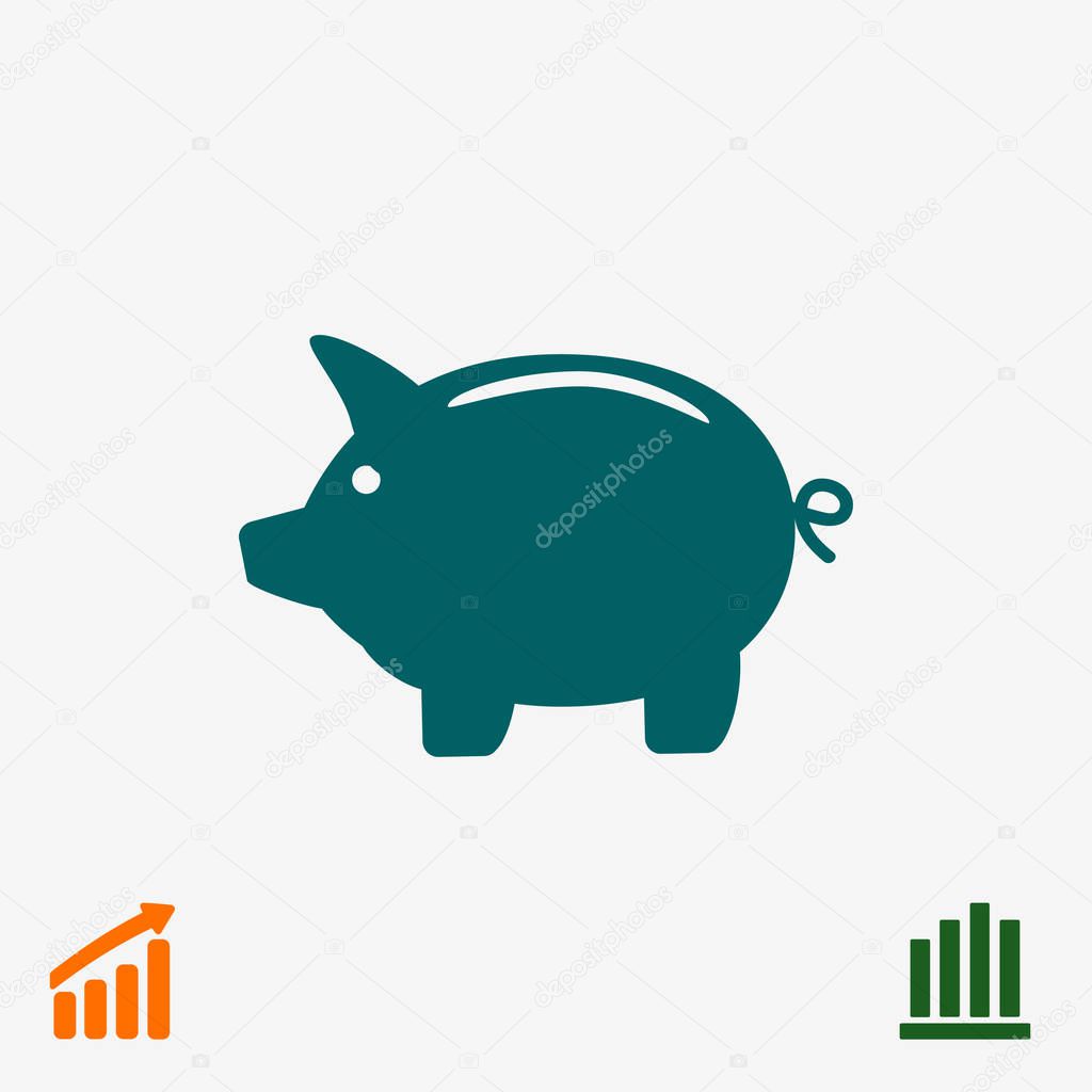 Piggy bank icon 