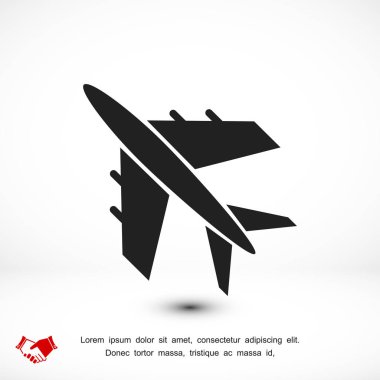 Uçak Düz Simgesi