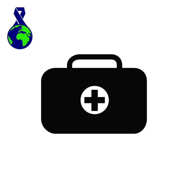Medische zak pictogram — Stockvector