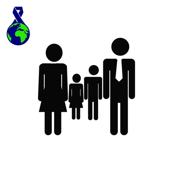 Web-Ikone der Familie — Stockvektor