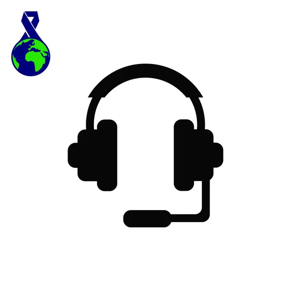 Ikony WWW zestaw słuchawkowy — Wektor stockowy