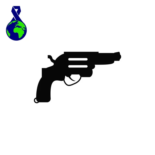 Icono web Revolver — Vector de stock