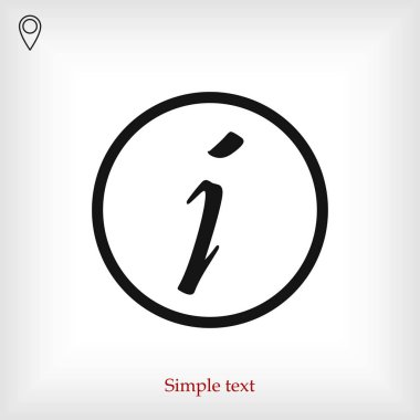 bilgi işareti simgesi