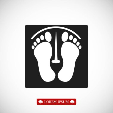İnsan ayak izleri simgesi