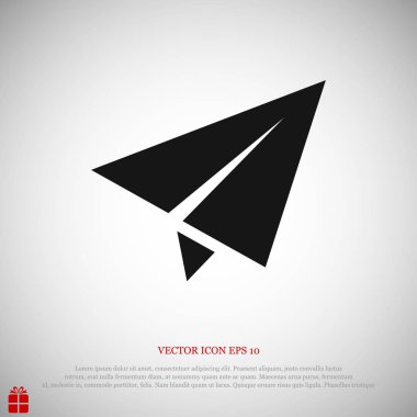 kağıt düzlem simgesi