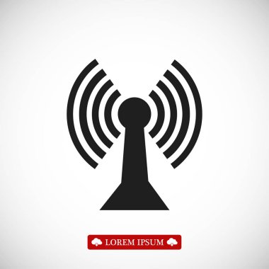 Comunication düz simgesi