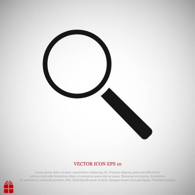 Büyütme cam simgesi 