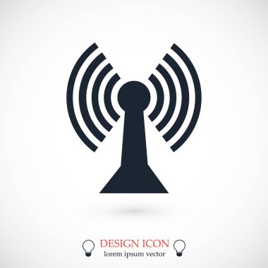 Comunication düz simgesi