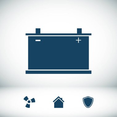 Araba pil simgesi. Vektör 