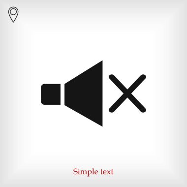 hoparlör en iyi düz simgesi