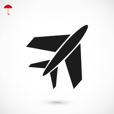Uçak Düz Simgesi