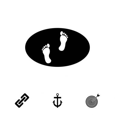 İnsan ayak izleri simgesi