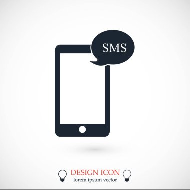 Cep telefonu sms simgesi