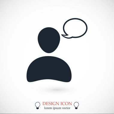 Sohbet basit simgesi