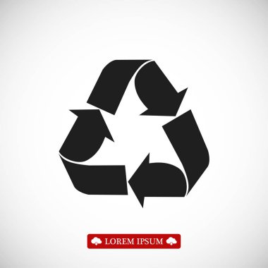 geri dönüşüm işareti simgesi