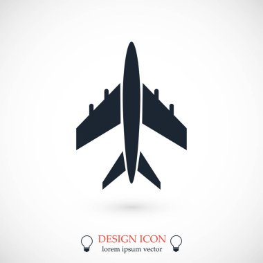 Uçak Düz Simgesi