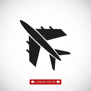 Uçak Düz Simgesi