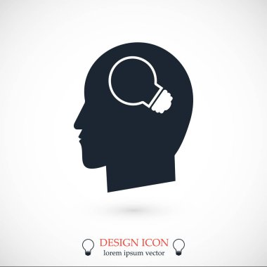 Yaratıcı fikirler ampul kavramı simgesi