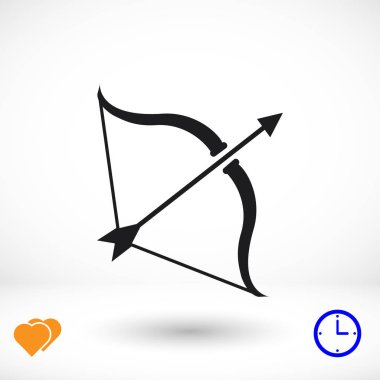 aşk tanrısı düz simgesi