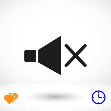 hoparlör en iyi düz simgesi