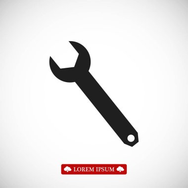 Düz İngiliz anahtarı simgesini