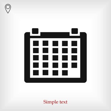 takvim işareti simgesi