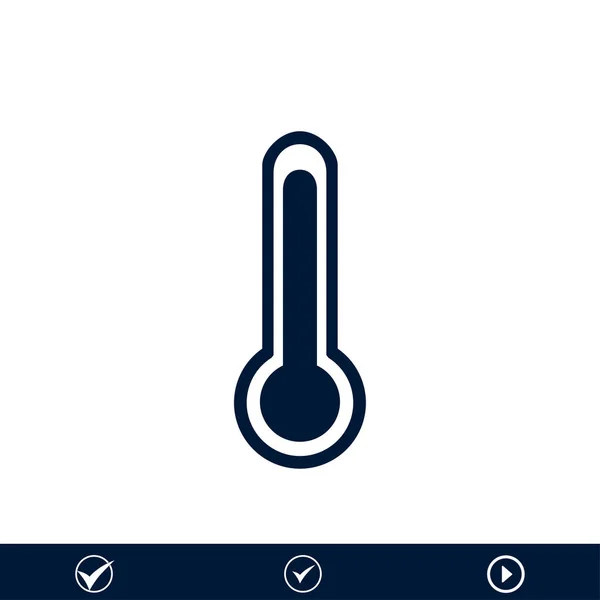温度计平面图标 — 图库矢量图片