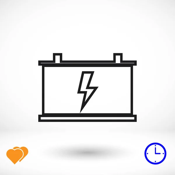 Car battery icon — Stock Vector