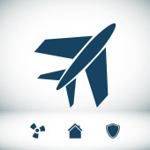 Plochá ikona letadla