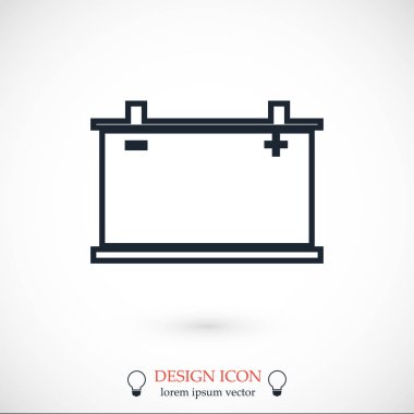 Araba pil simgesi. Vektör Eps 10