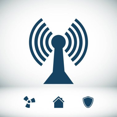 Comunication düz simgesi