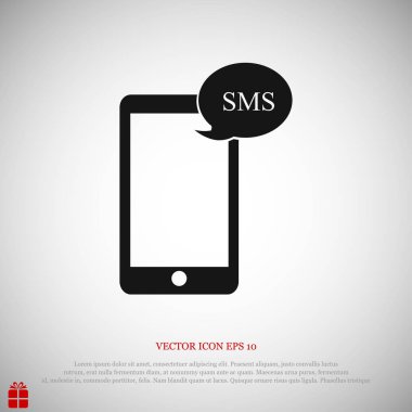 Cep telefonu sms simgesi