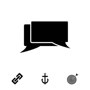 konuşma balonları simgesi